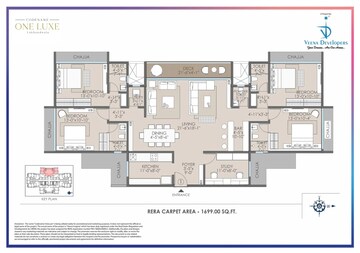  4 BHK Apartment at Veena Insignia, Adarsh Nagar – for Sale