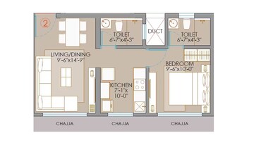  1 BHK Apartment at Veena Smart Homes, Kandivali West – for Rent