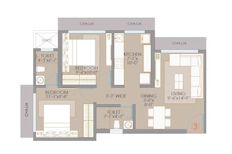 2 BHK Apartment For Resale in Veena Smart Homes Kandivali West Mumbai  7512295