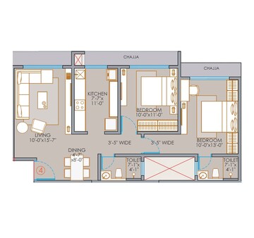  2 BHK Apartment at Veena Synergy, Andheri East – for Sale