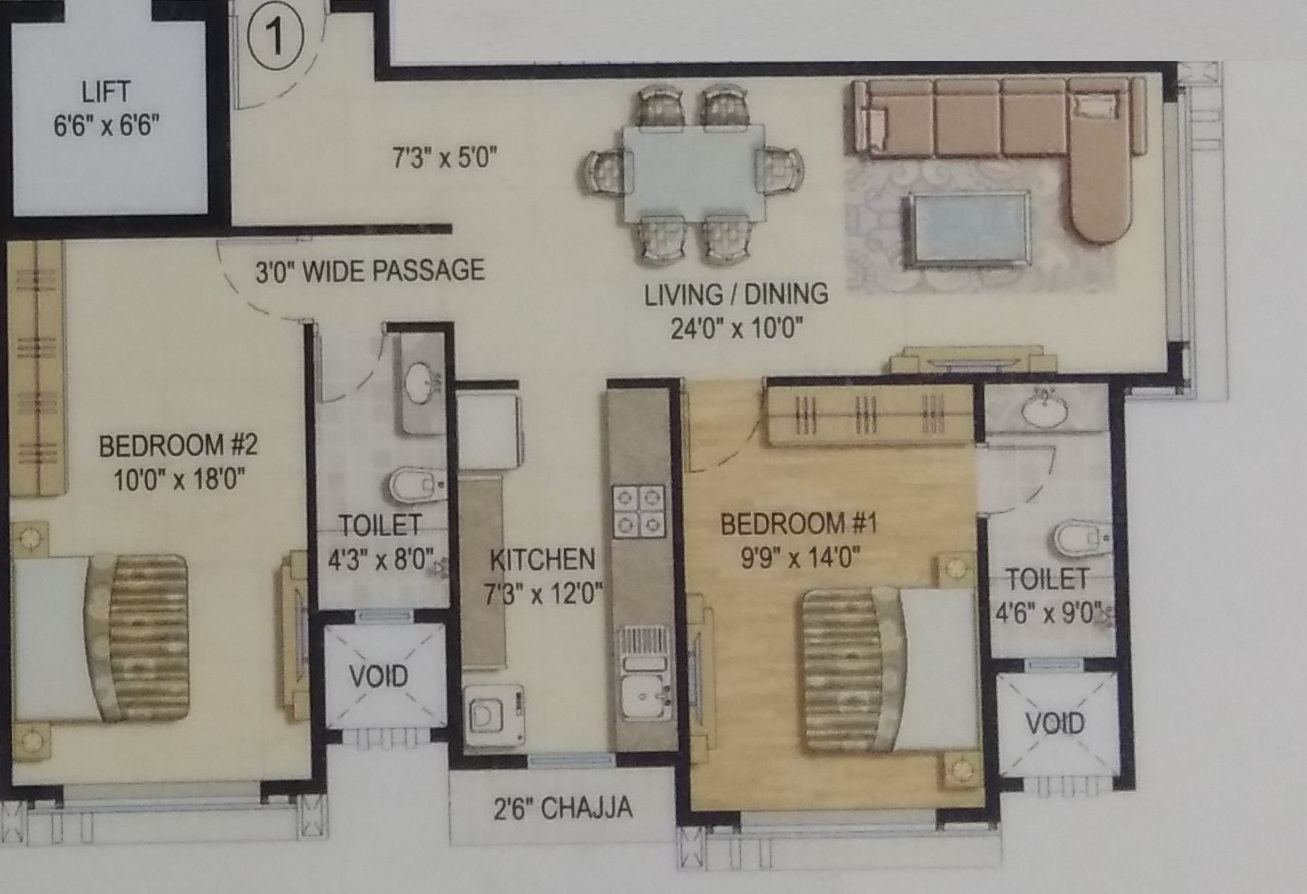 vijay khetan krishna residences apartment 2 bhk 818sqft 20204103164114