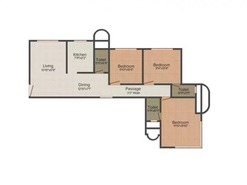  3 BHK Apartment at Vijay Laxmi Sai Elegance, Andheri East – for Rent