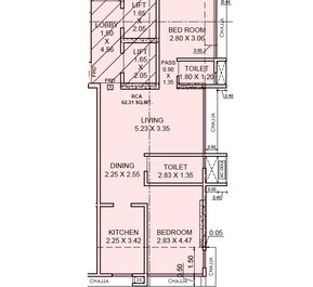 2 BHK 671 Sq. Ft. Apartment in Vijay Niwas CHS