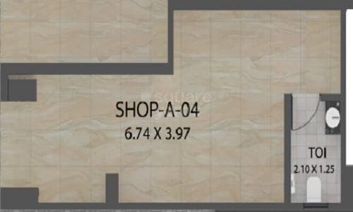 Floor plan of 297 Sq. Ft. Retail Shop in Vijayraj Alok Apartment, Mumbai