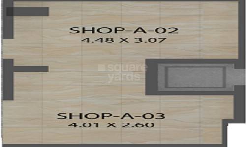Floor plan of 351 Sq. Ft. Retail Shop in Vijayraj Alok Apartment, Mumbai