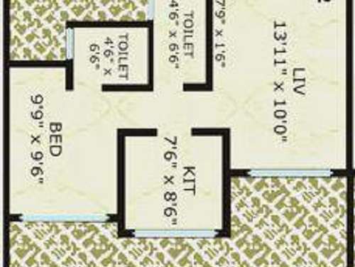 vinay unique corner apartment 1 bhk 416sqft 20205603175605