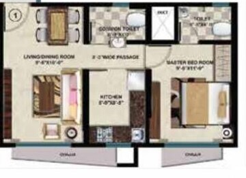  1 BHK Apartment at Vinayak Heights Phase I, Ghatkopar East – for Rent