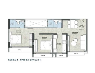  2 BHK Apartment at Vivan Heights Mumbai, Chembur – for Rent