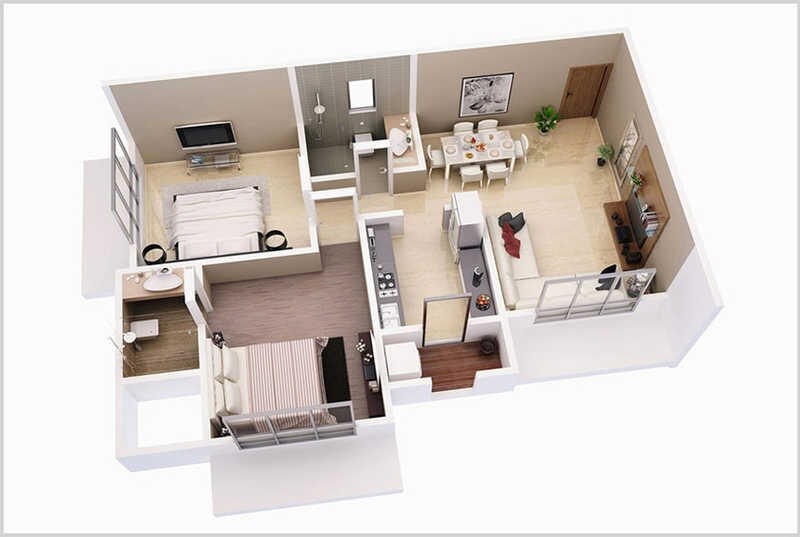 2 BHK 752 Sq. Ft. Apartment