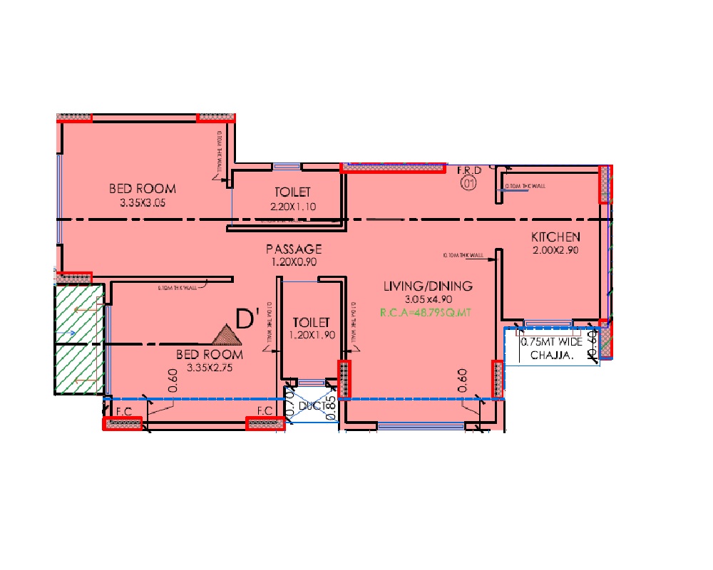 2 BHK 507 Sq. Ft. Apartment in Vraj Emerald 60