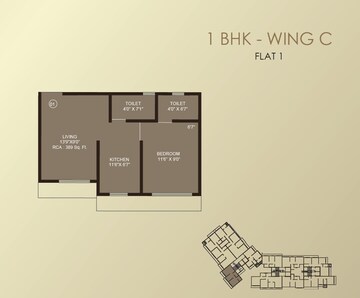  1 BHK Apartment at Vraj One, Andheri West – for Rent
