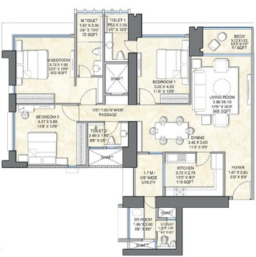  3 BHK Apartment at Wadhwa 25 South, Prabhadevi – for Sale