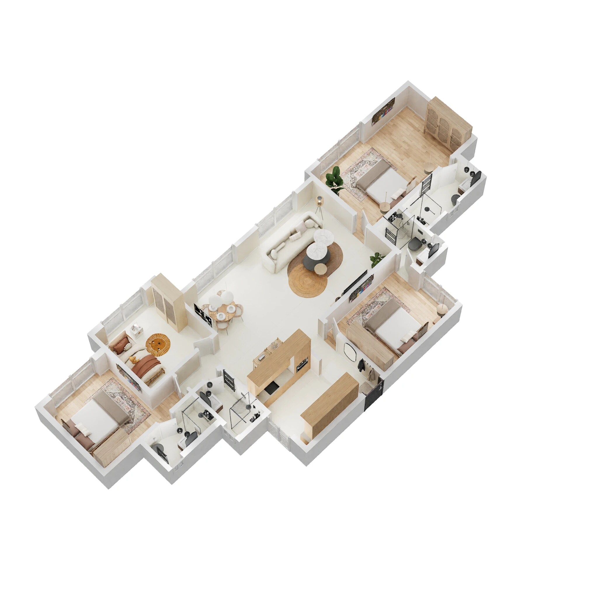 4 BHK 1227 Sq. Ft. Apartment