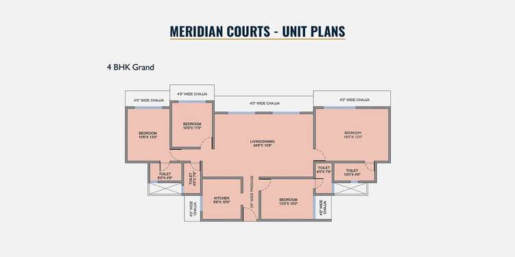 west center meridian courts apartment 4 bhk 1397sqft 20234609124604