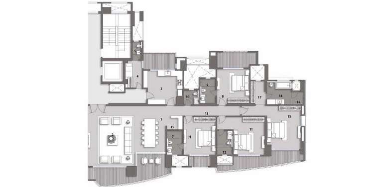 windsor grande residences apartment 4 bhk 3050sqft 20211410161455