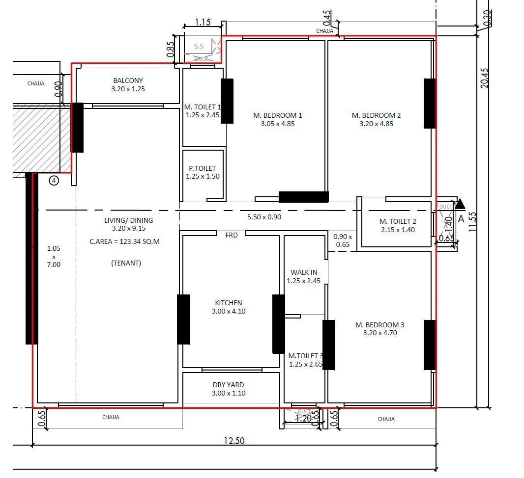3 BHK 1328 Sq. Ft. Apartment