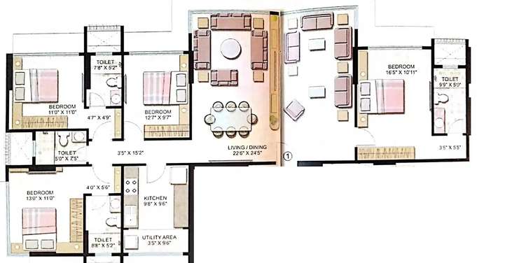 yashodhan lovedale residences apartment 4 bhk 1584sqft 20233324163357