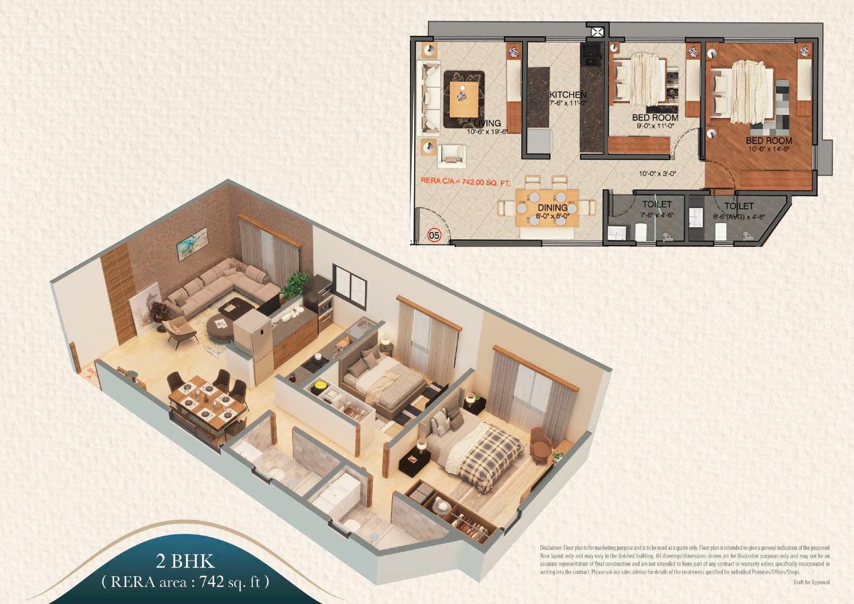  2 BHK Apartment at Zee Jayashree, Hanuman Road – for Sale