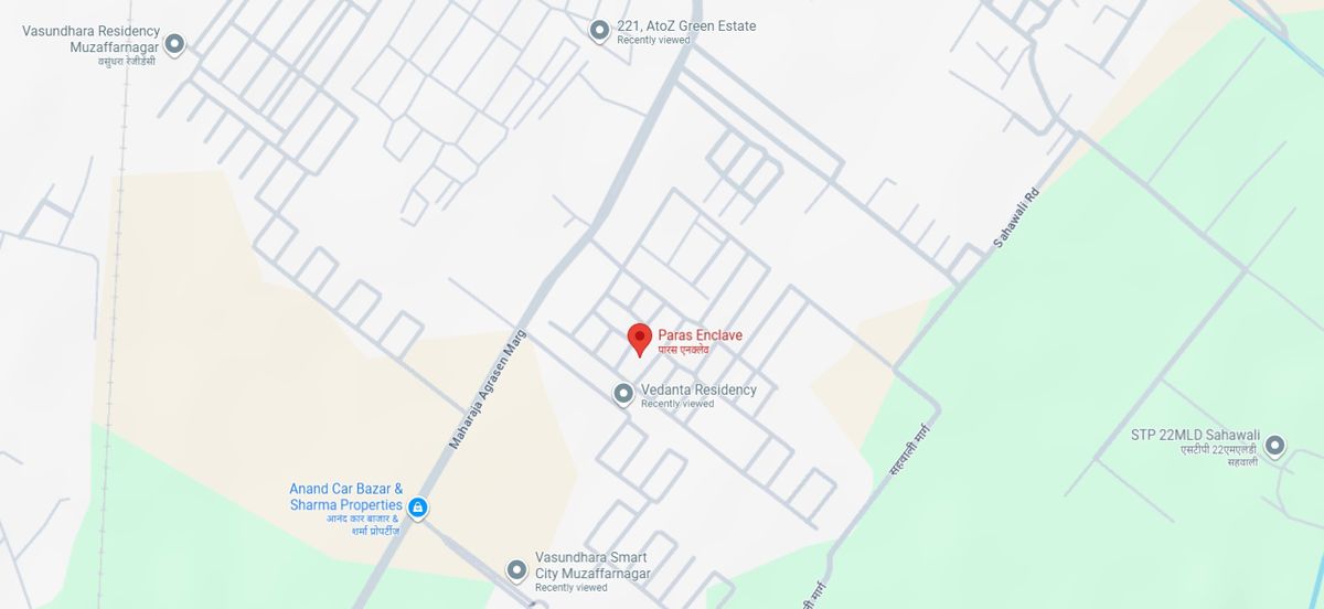 ASJ Paras Enclave Location Image