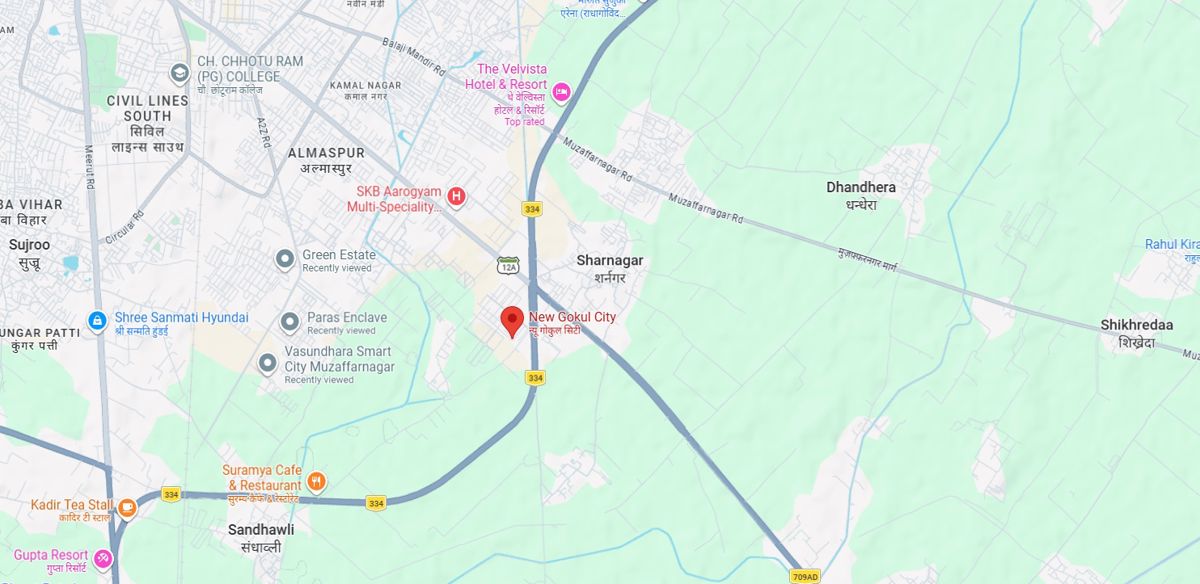 Gokul City Location Image