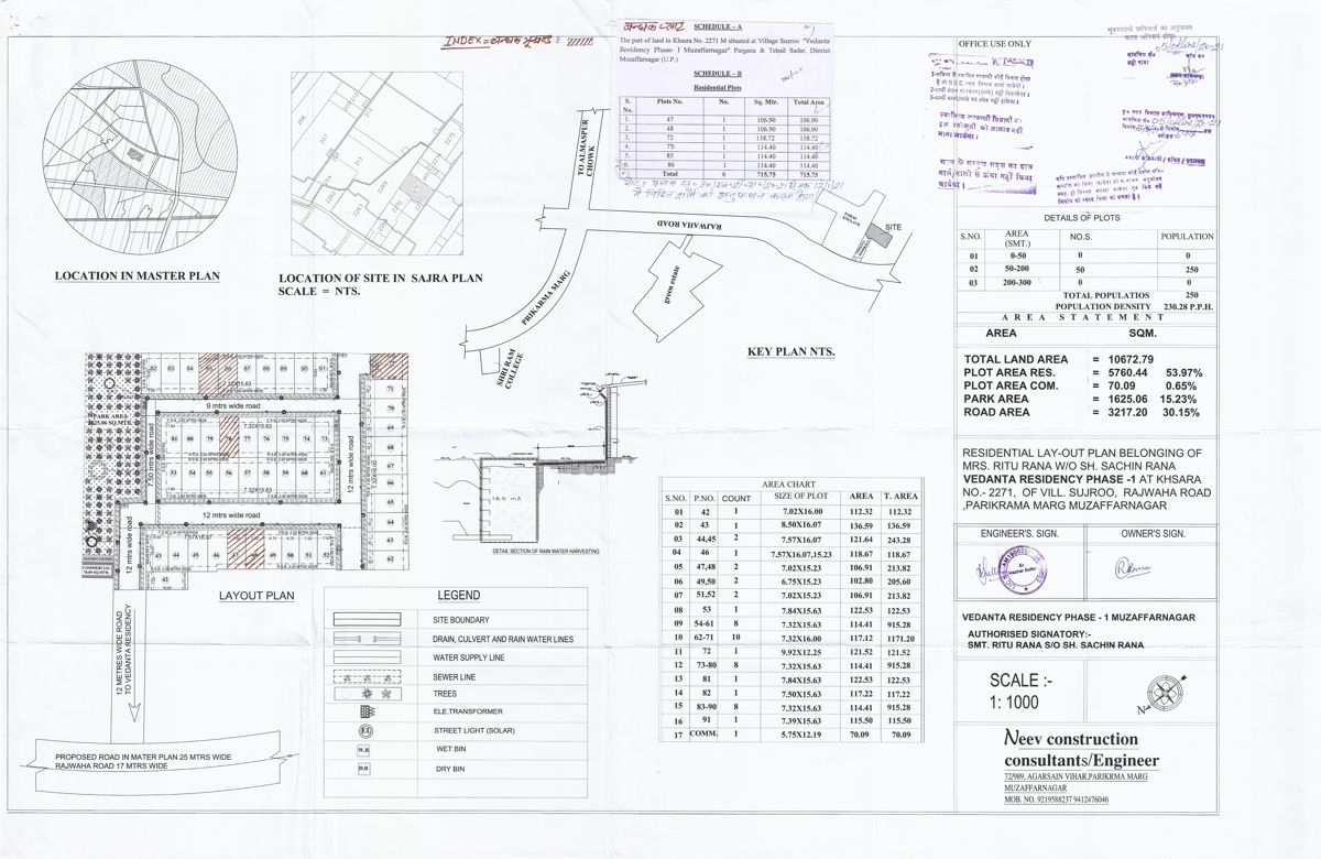 Vedanta Residency Master Plan Image