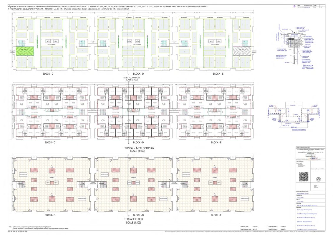 Vasundhara Vaishali Residency Floor Plans
