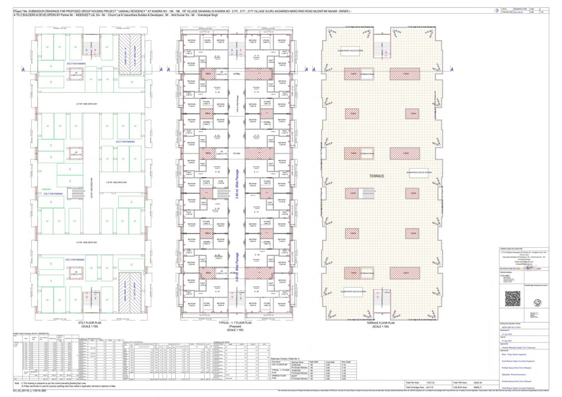 Vasundhara Vaishali Residency Floor Plans