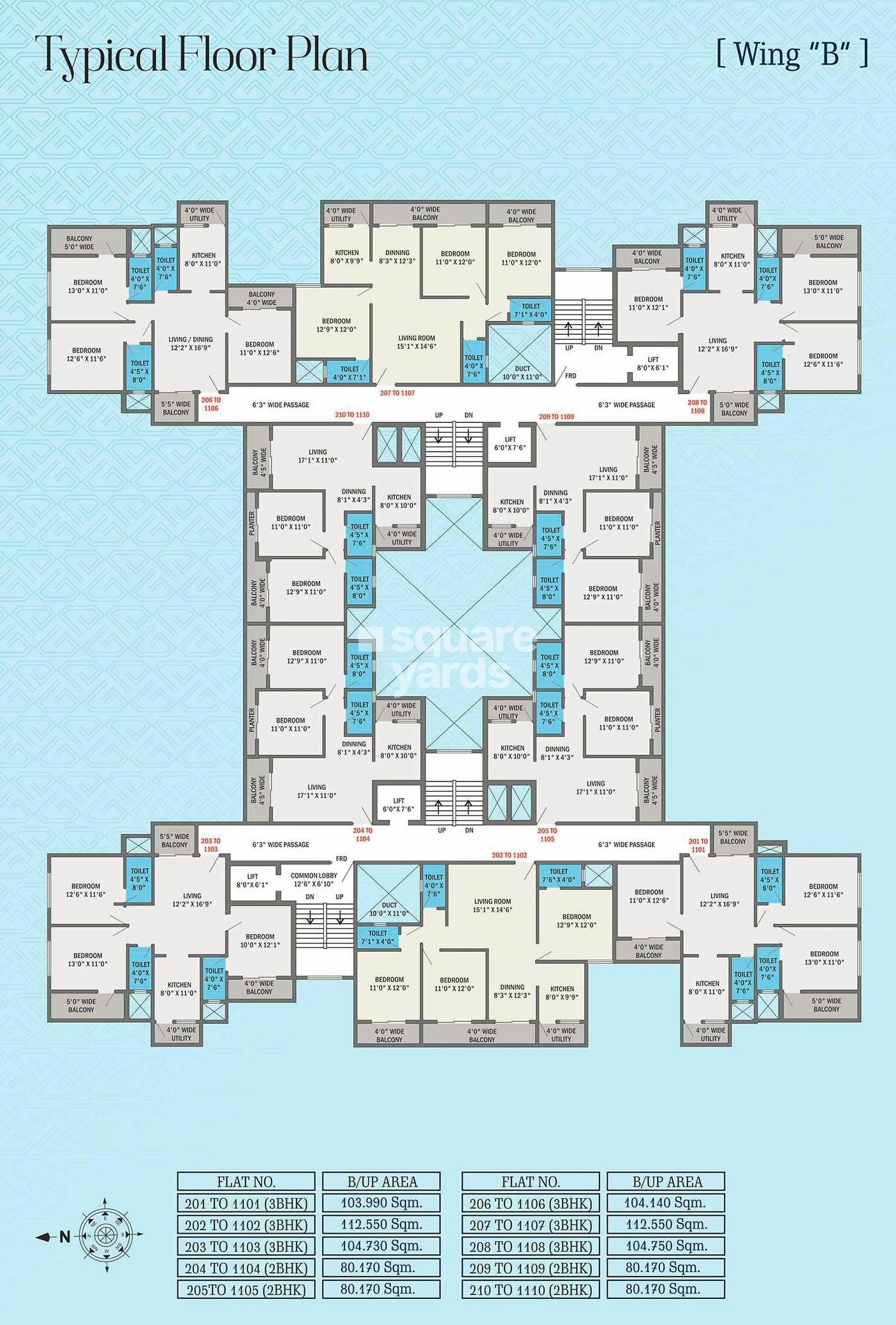 Atharva Sapphire Towers Floor Plans