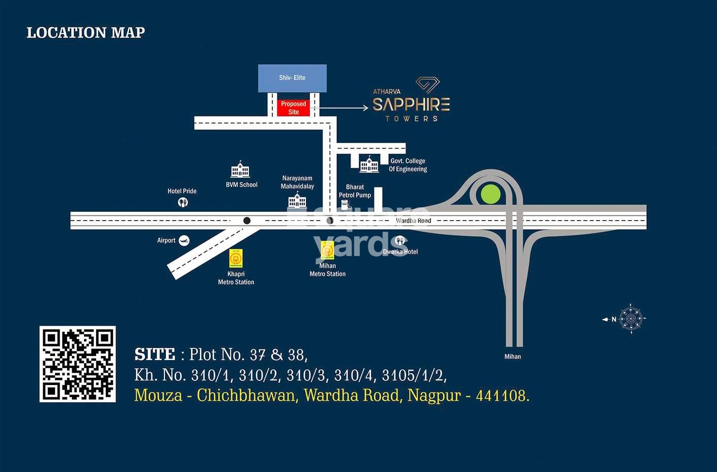 Atharva Sapphire Towers Location Image