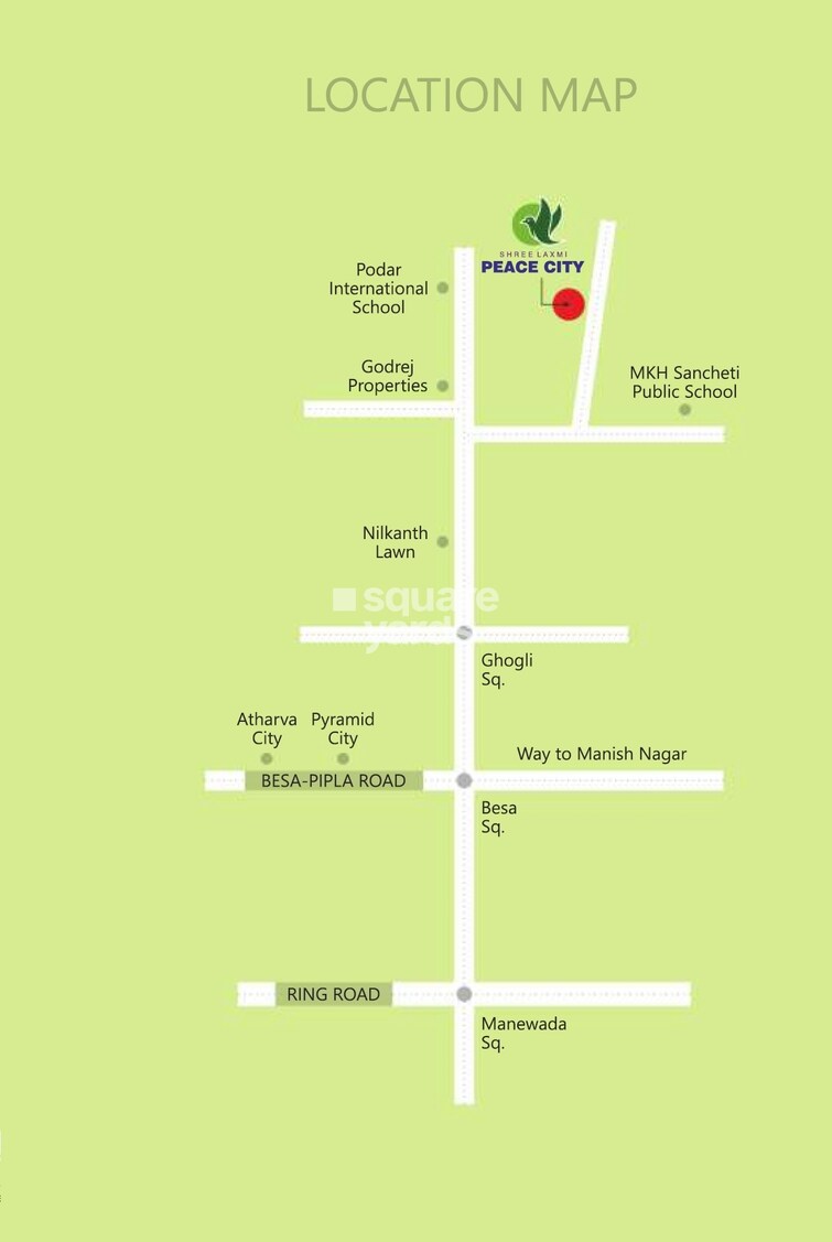 Shree Laxmi Peace City Location Image