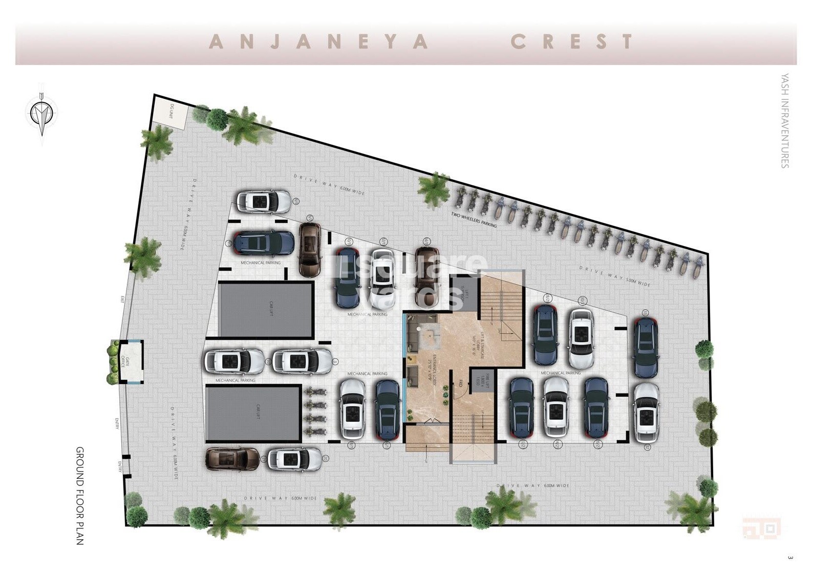 Yash-Anjaneya-Crest_an aerial view of a model of a train
