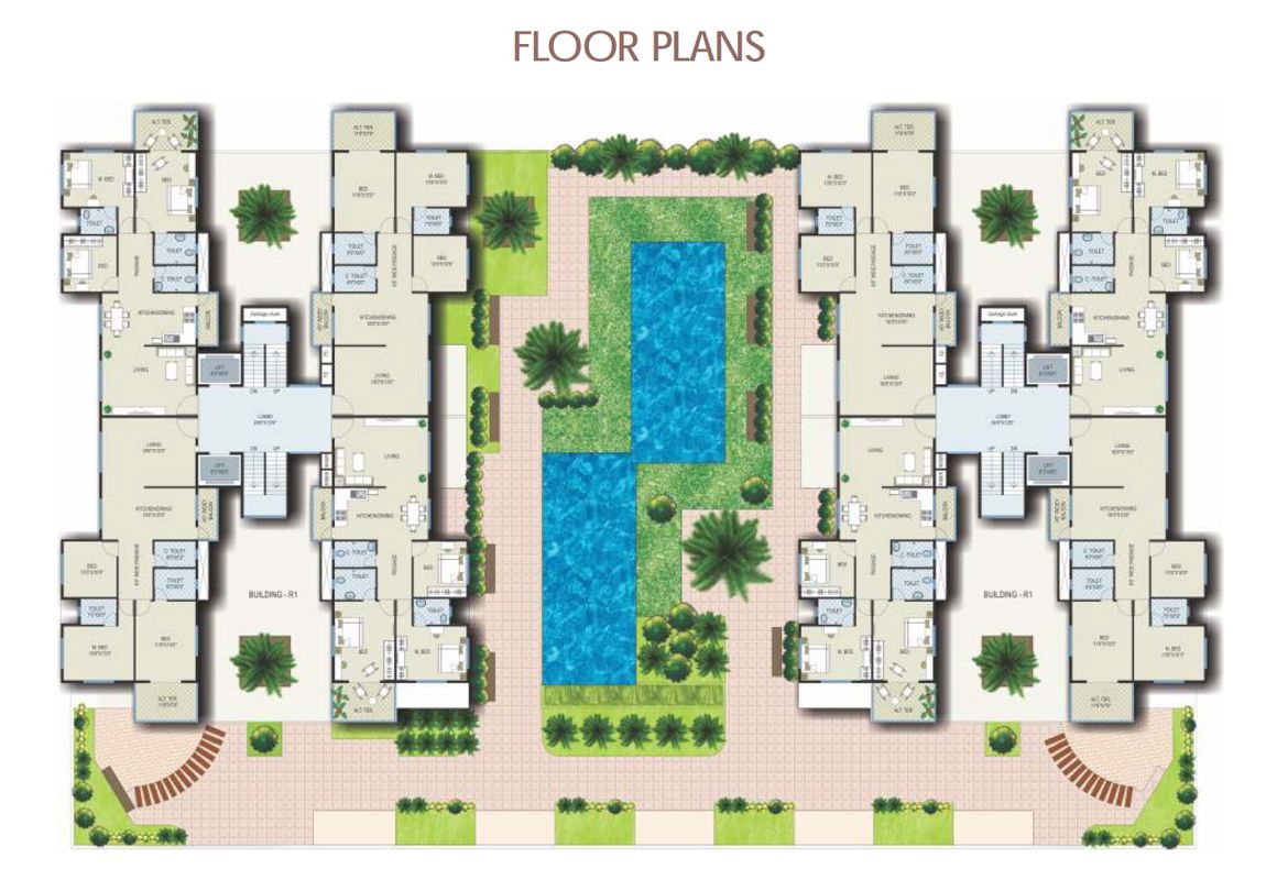 Suyojit One World Floor Plans