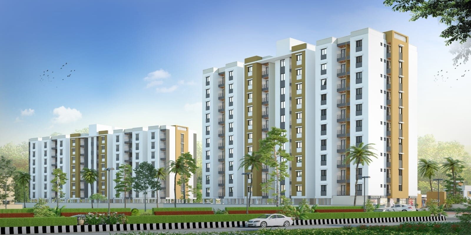 Aansh Green Valley residential project in Bamnoli