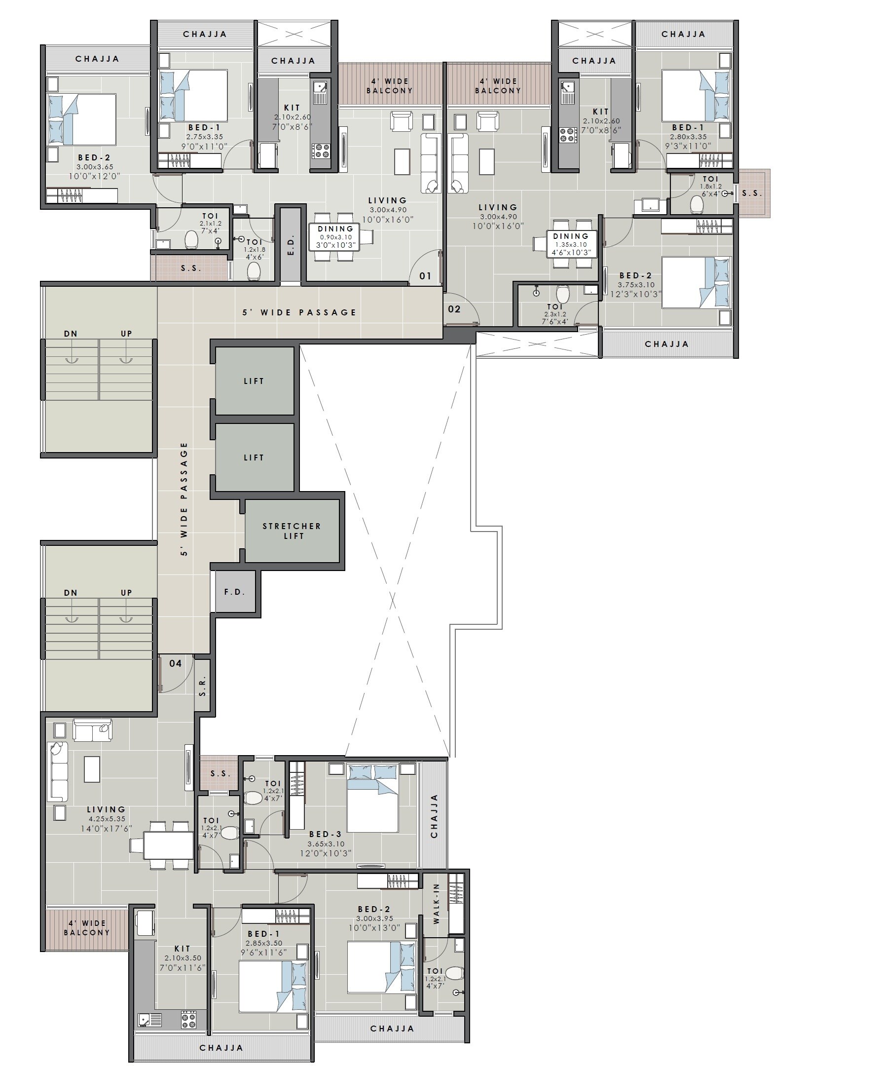 Aarav Omkar Regency Floor Plans 1