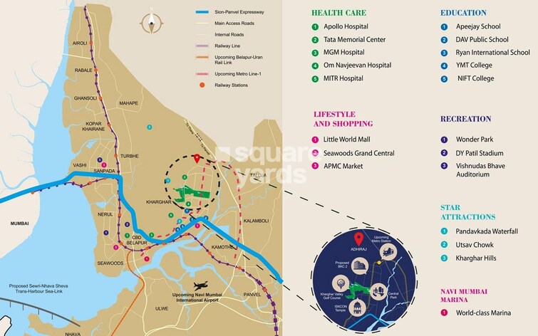 Adhiraj Capital City Tower Meraki Location Image