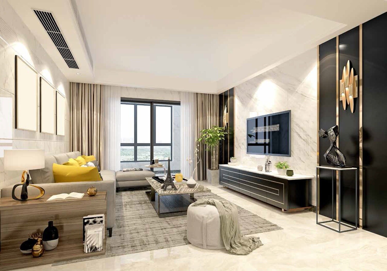 Adhiraj Capital City Tower Mizani Apartment Interiors 2