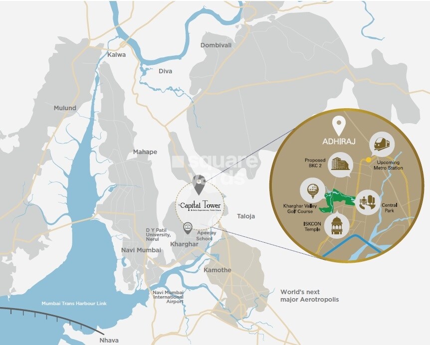 Adhiraj Capital City Tower Mizani Location Image