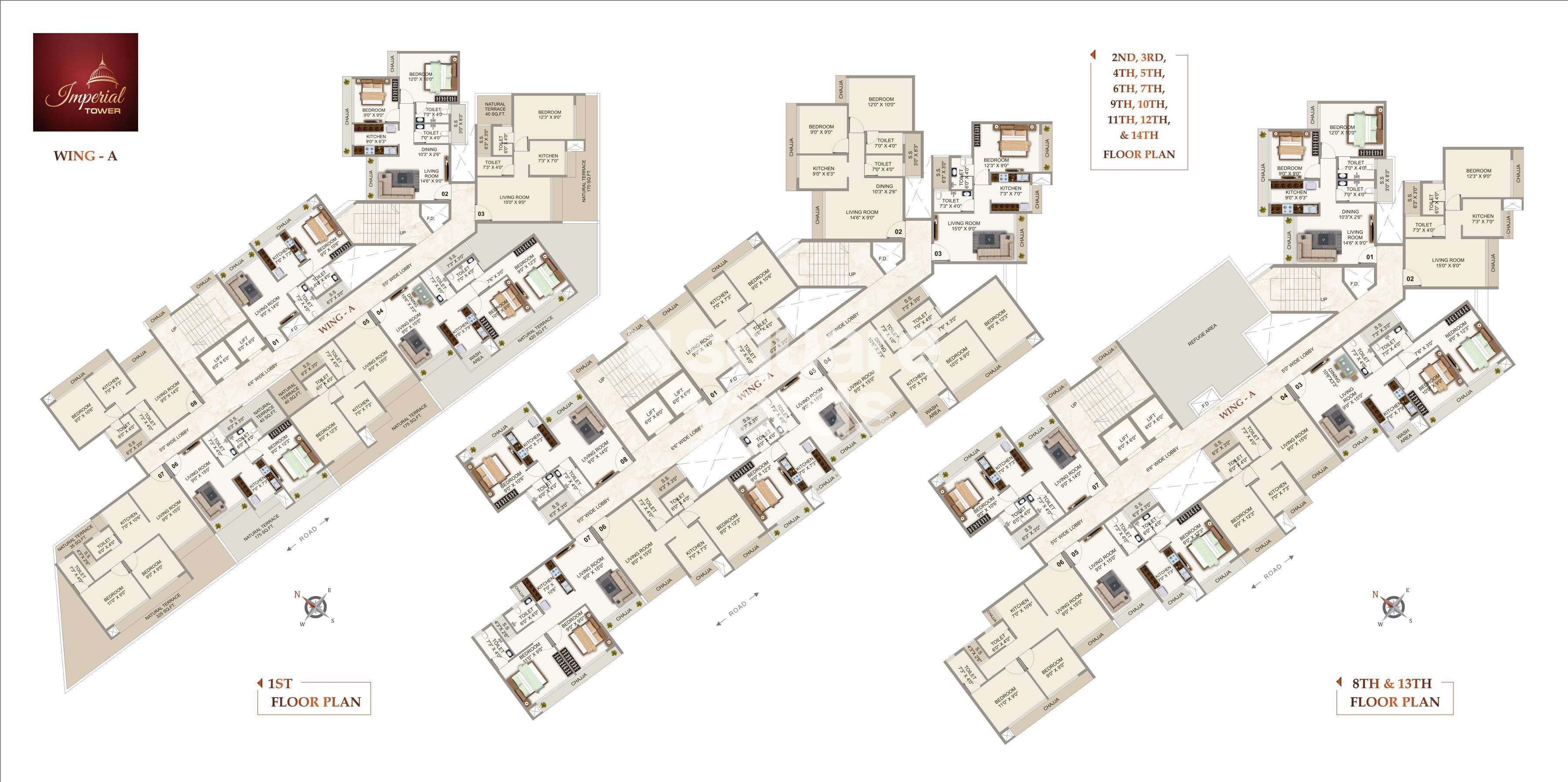 AK Imperial Towers Floor Plans 1