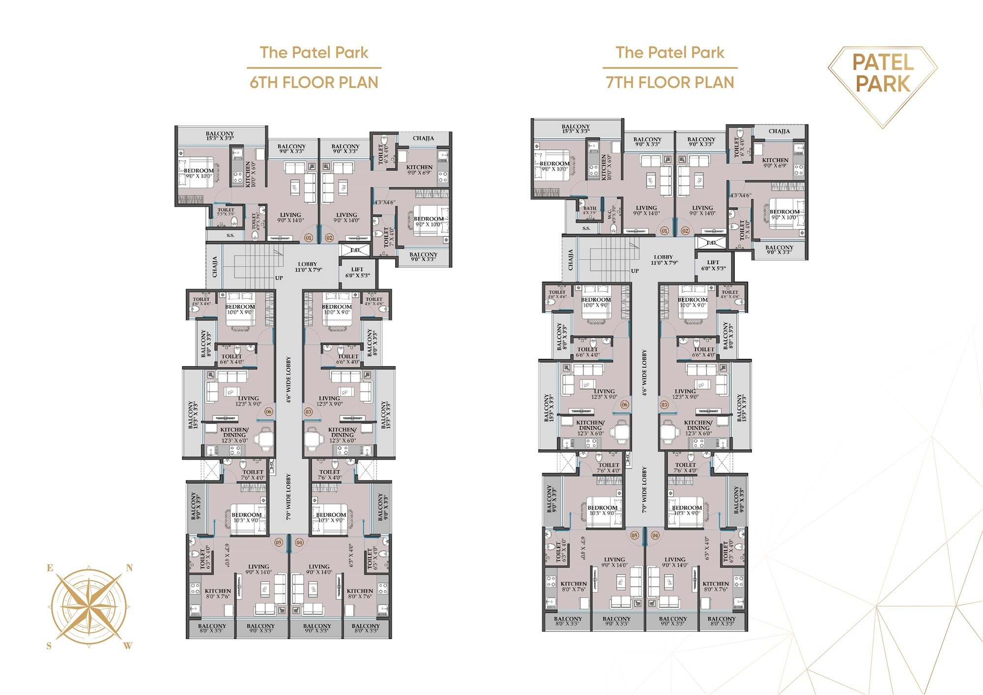 AK Patel Park Floor Plans