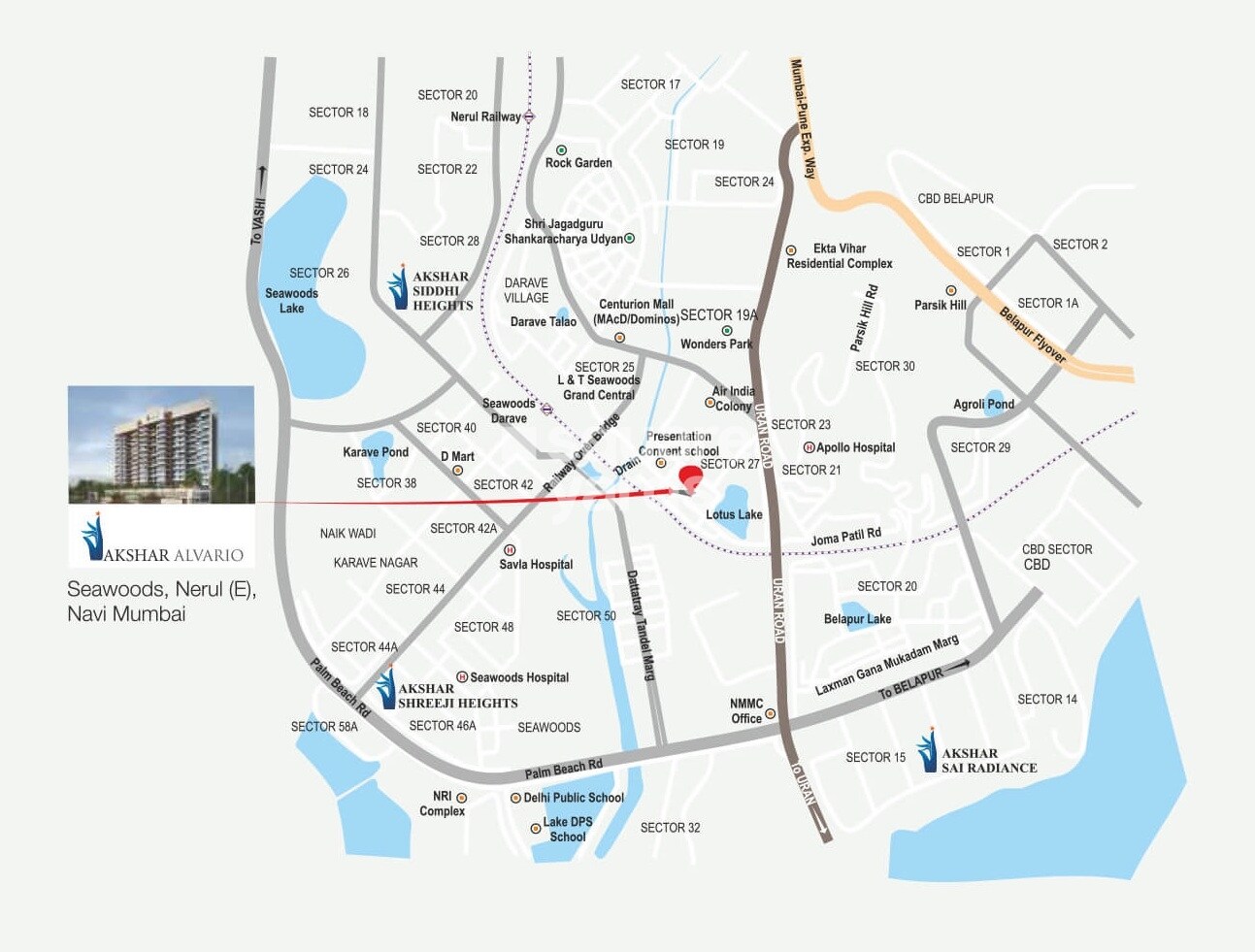 Akshar Alvario Location Image