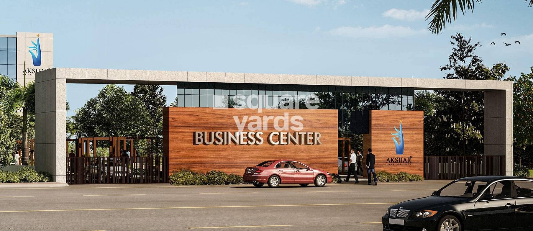Akshar Business Park Entrance View