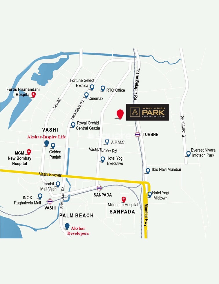 Akshar Business Park Location Image