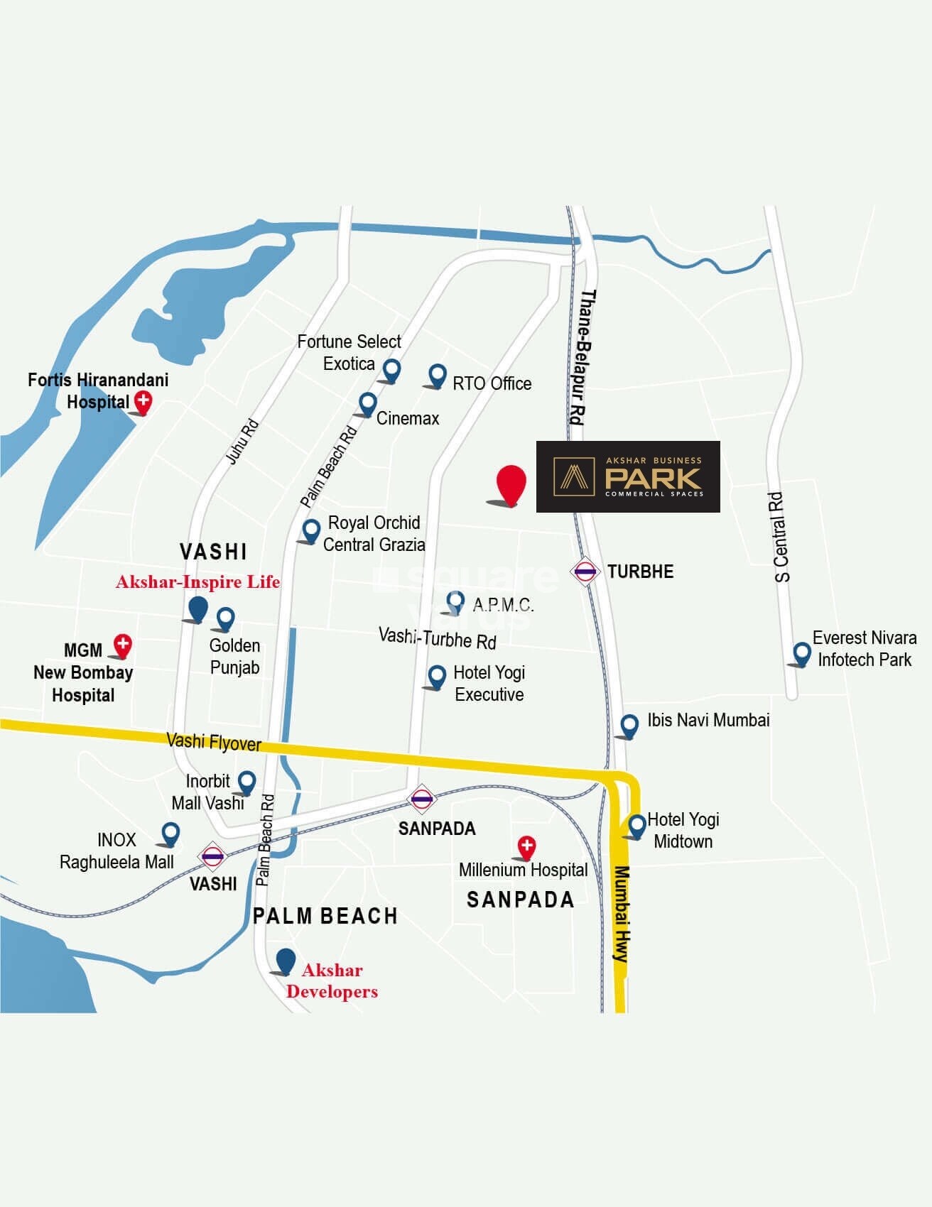 Akshar Business Park Location Image