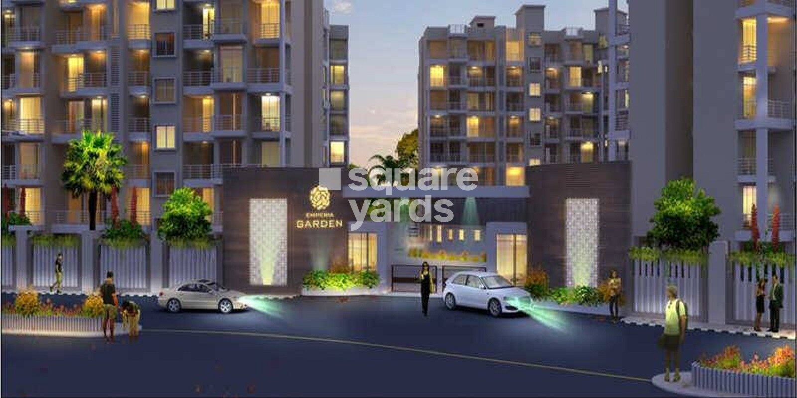 Akshar Emperia Garden Entrance View