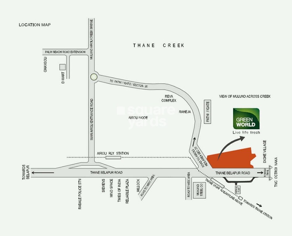 Akshar Green World Location Image