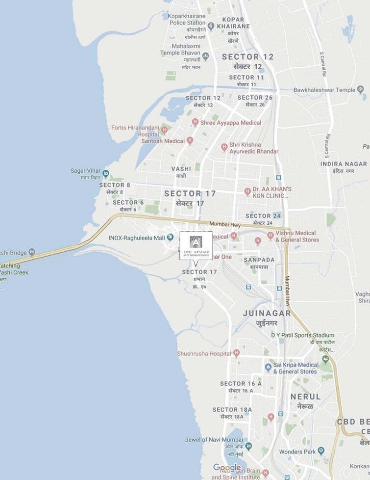 Akshar One Akshar Location Image