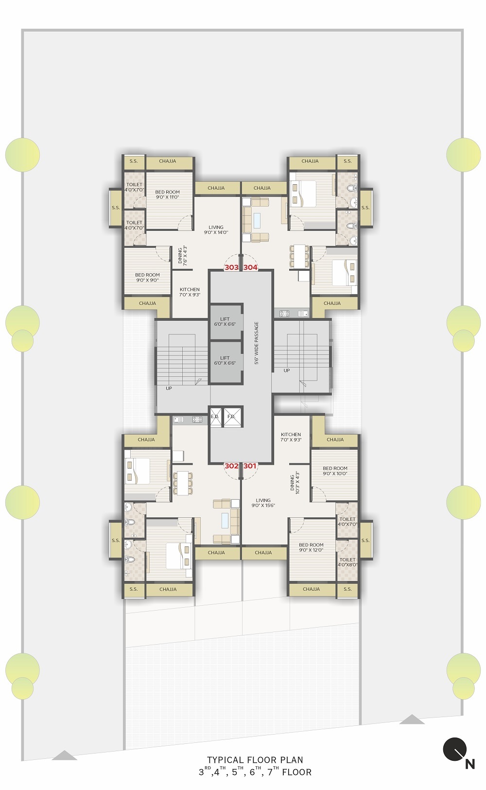 ALPS Mauli Tower Floor Plans