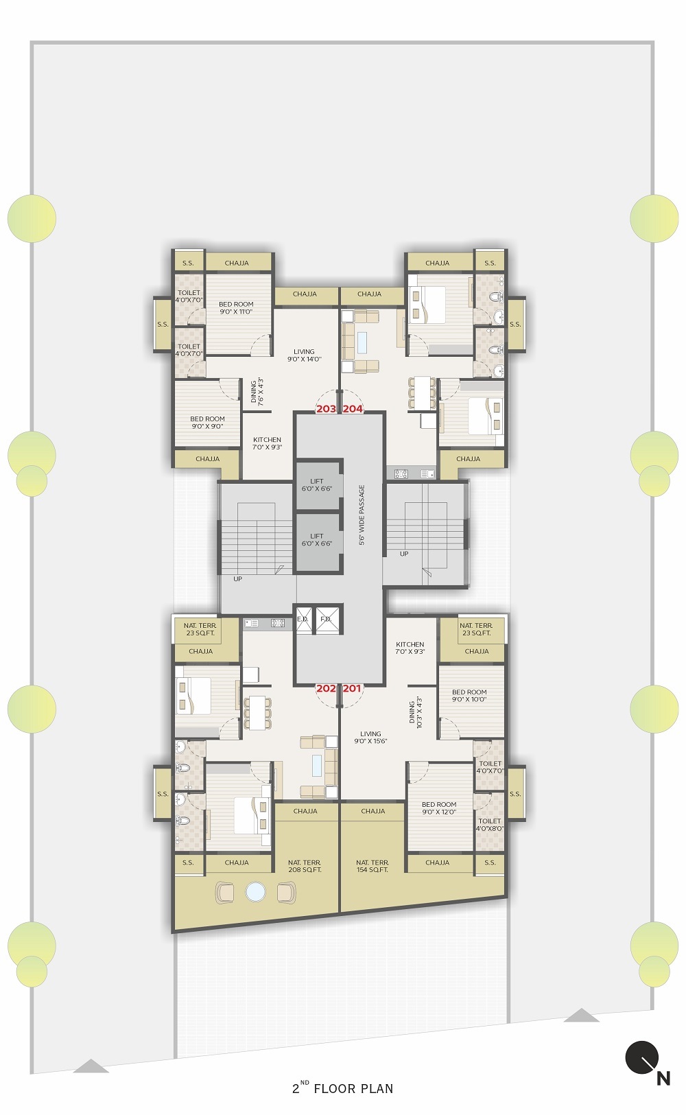 ALPS Mauli Tower Floor Plans