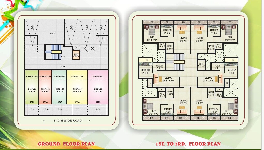 Aman Avenue Floor Plans 1