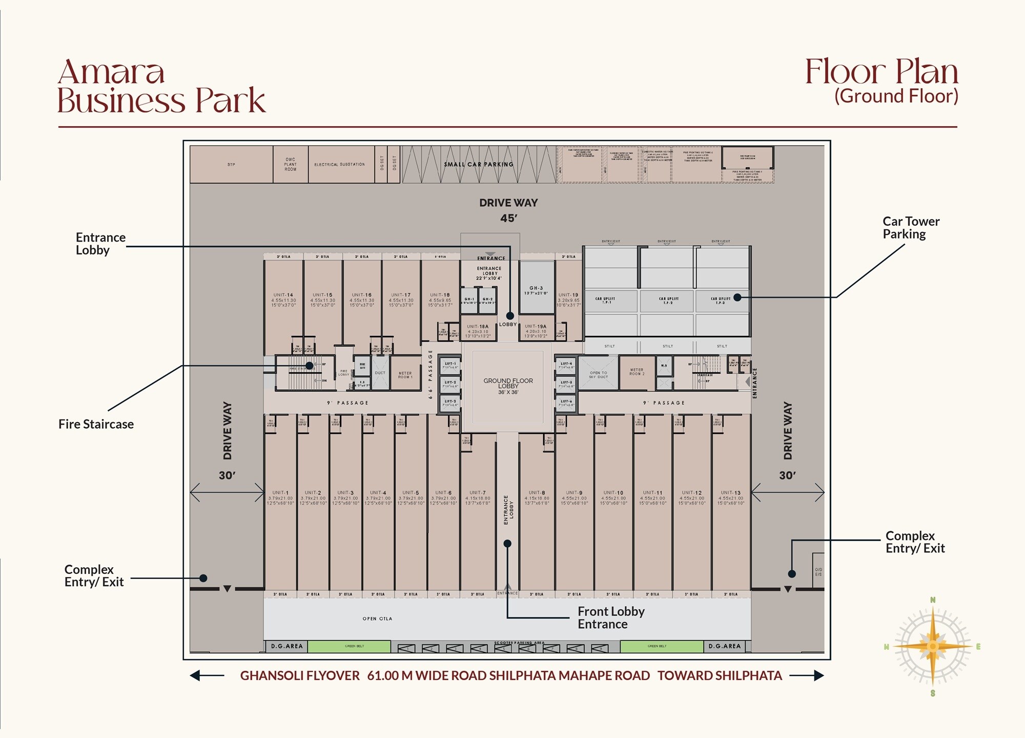 Amara Business Park Floor Plans